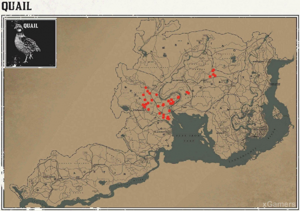 Red dead redemption 2 - животные. Карты с местами обитания