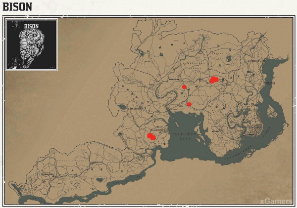 Red dead redemption 2 - животные. Карты с местами обитания