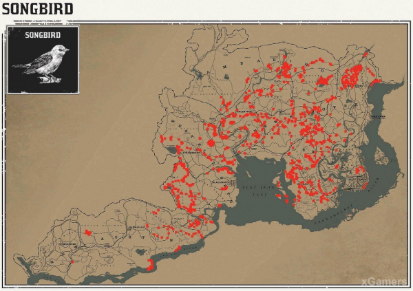 Red dead redemption 2 - животные. Карты с местами обитания