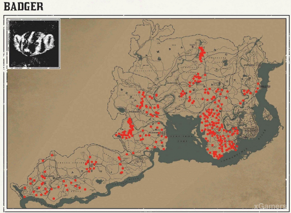 Red dead redemption 2 - животные. Карты с местами обитания