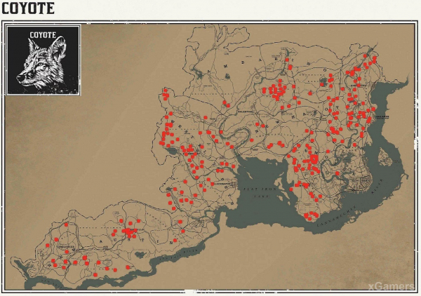 Red dead redemption 2 - животные. Карты с местами обитания